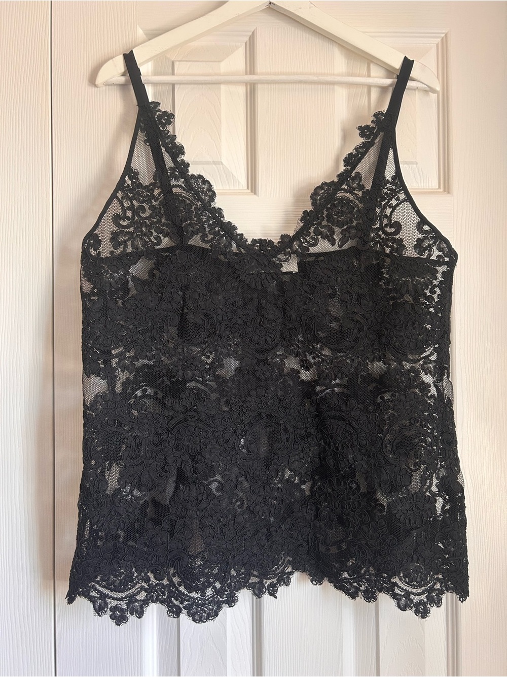 Babaton Black Lace Camisole Tank Top